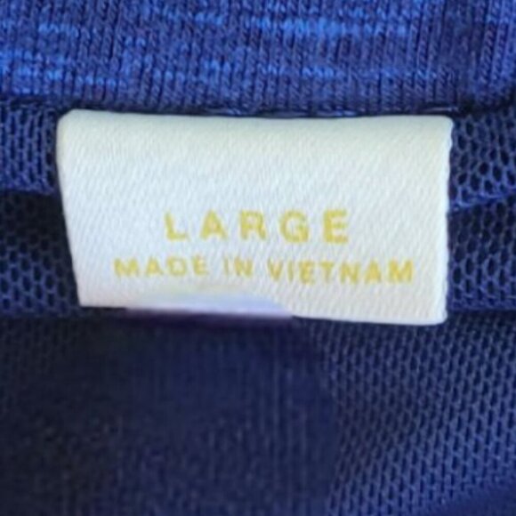 Anthropologie Maeve Blue Heathered Ruched Faux Wrap Skirt L - Picture 4 of 6